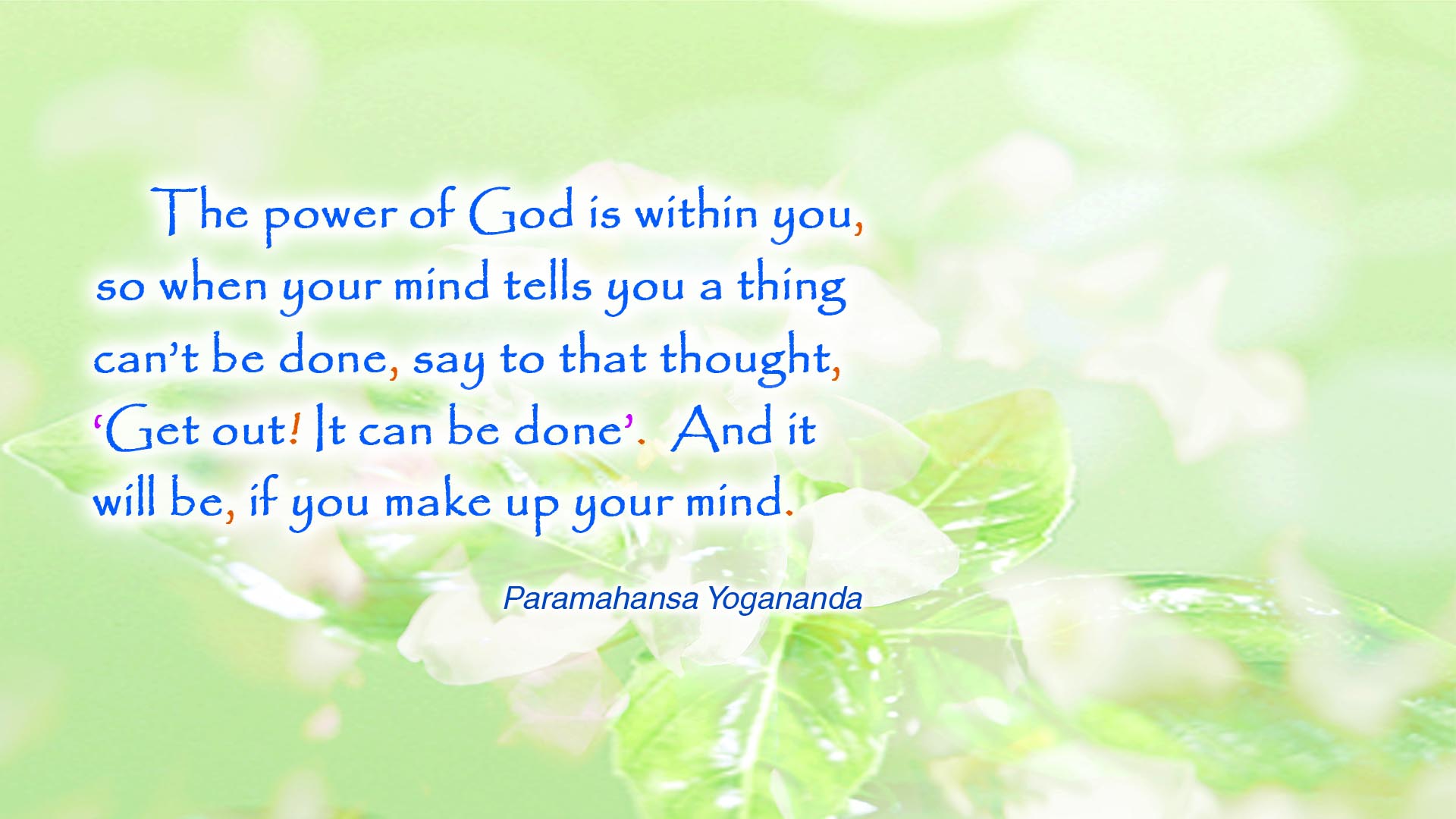 Yogananda power of God wallpaper